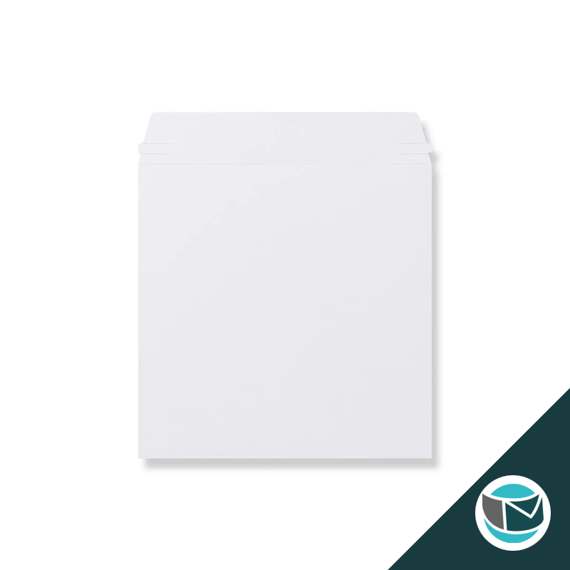Kartonnen Duplex Enveloppen - 249x249 mm - Wit