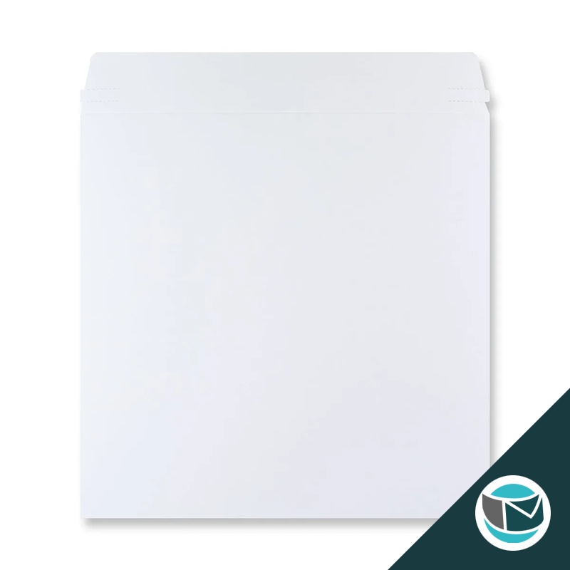 Kartonnen Duplex Enveloppen - 300x300 mm - Wit