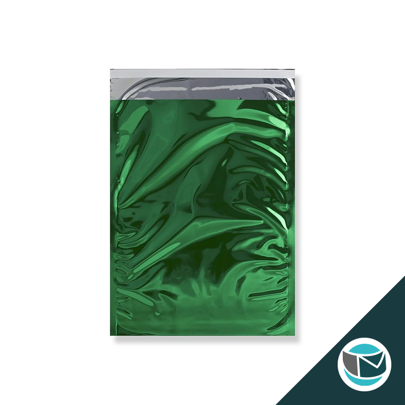 Metallic Folie Envelop (Glans) - 324x229 mm (C4) - Groen