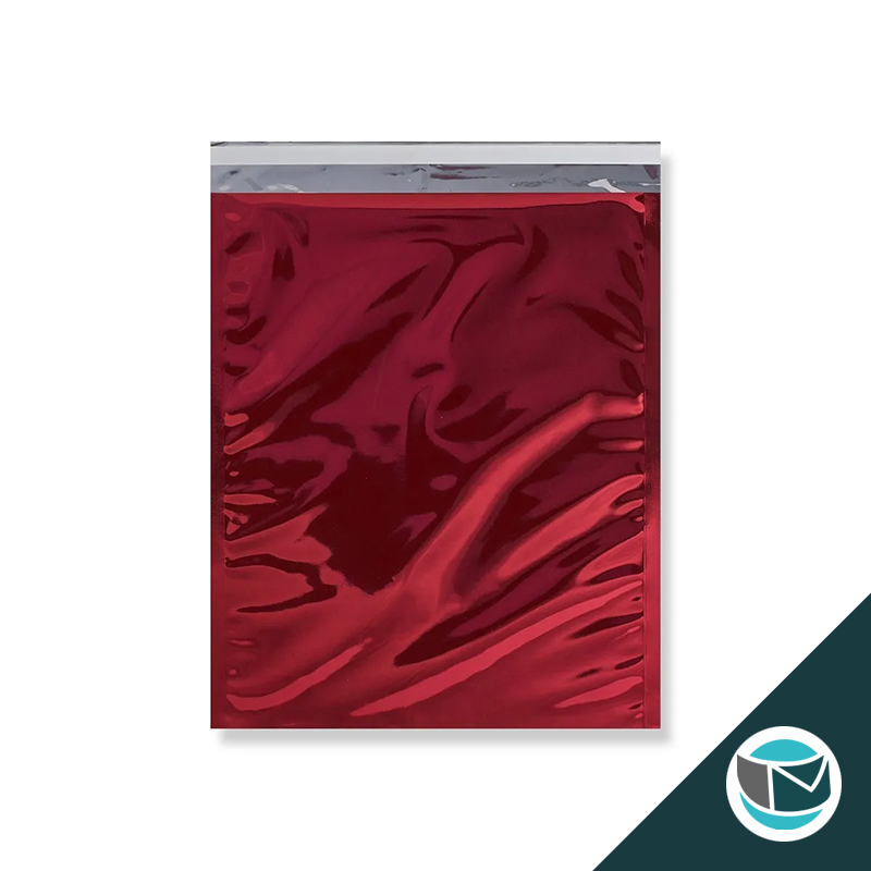 Metallic Folie Envelop (Glans) - 324x254 mm - Rood