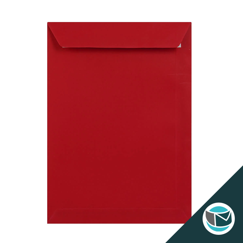 Gekleurde Premium Envelop - 324x229 mm (C4) - Donkerrood