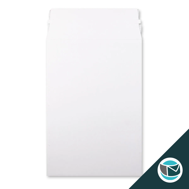 Kartonnen Duplex Enveloppen - 334x234 mm - Wit