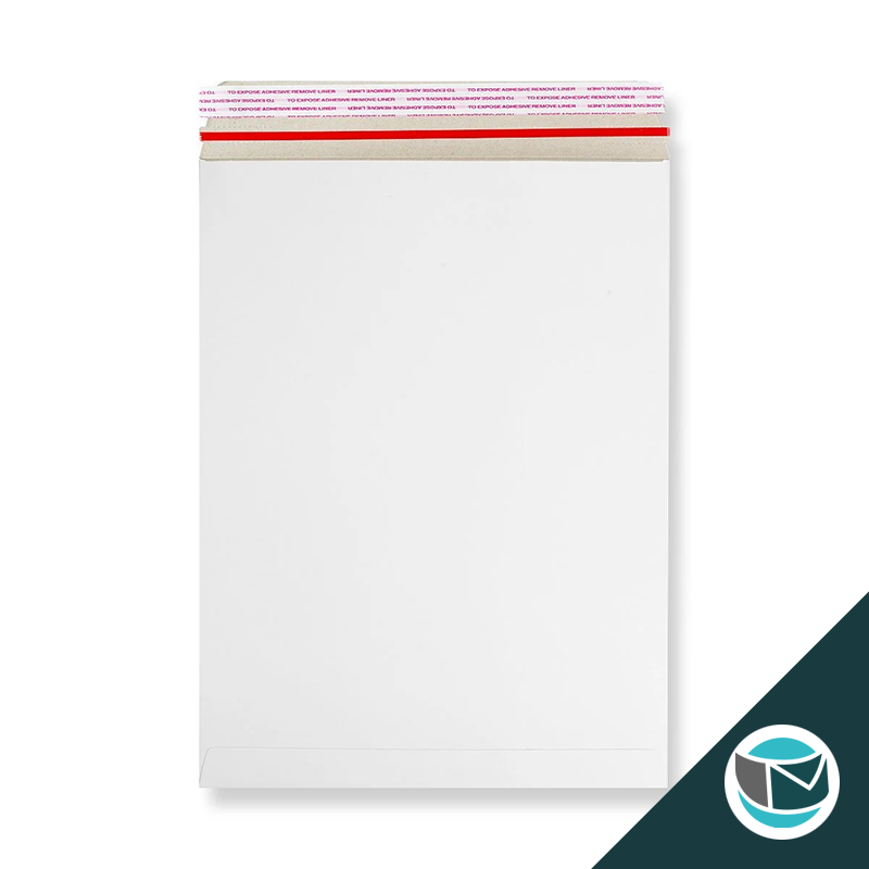 Kartonnen Duplex Enveloppen - 381x254 mm - Wit