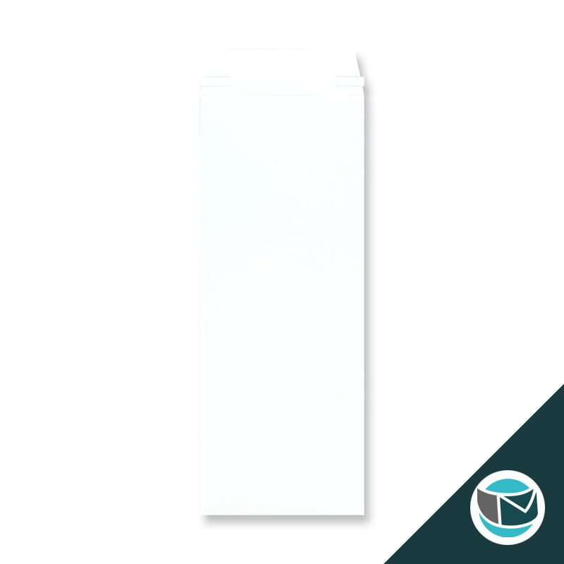 Kartonnen Duplex Enveloppen - 440x170 mm - Wit