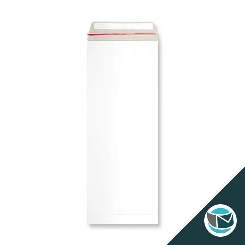 Kartonnen Duplex Enveloppen - 440x170 mm - Wit