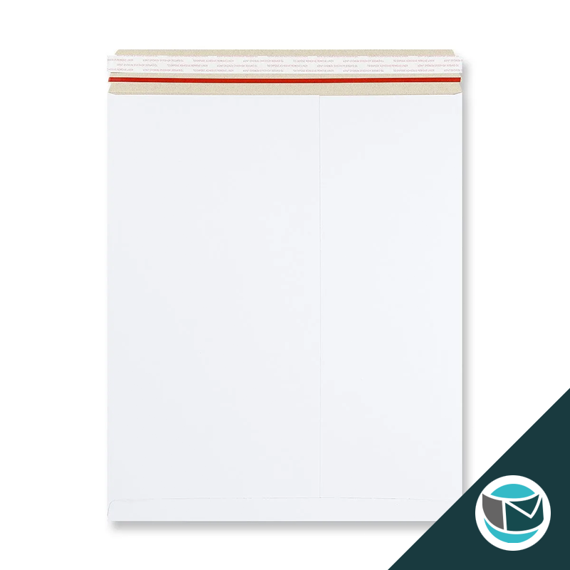 Kartonnen Duplex Enveloppen - 449x349 mm - Wit