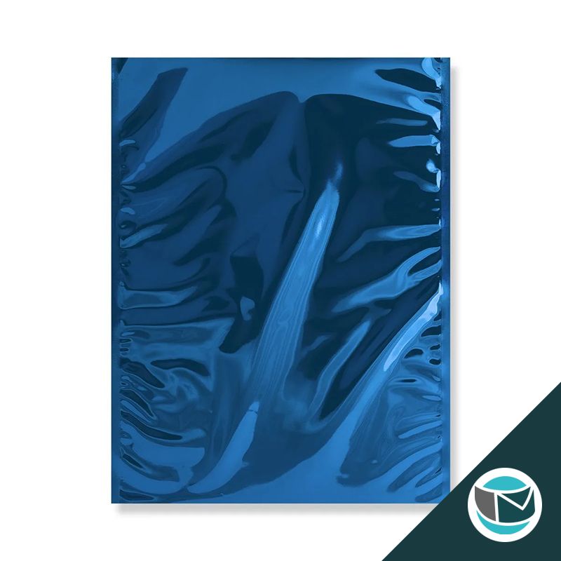 Metallic Folie Envelop (Glans) - 450x320 mm (C3) - Blauw