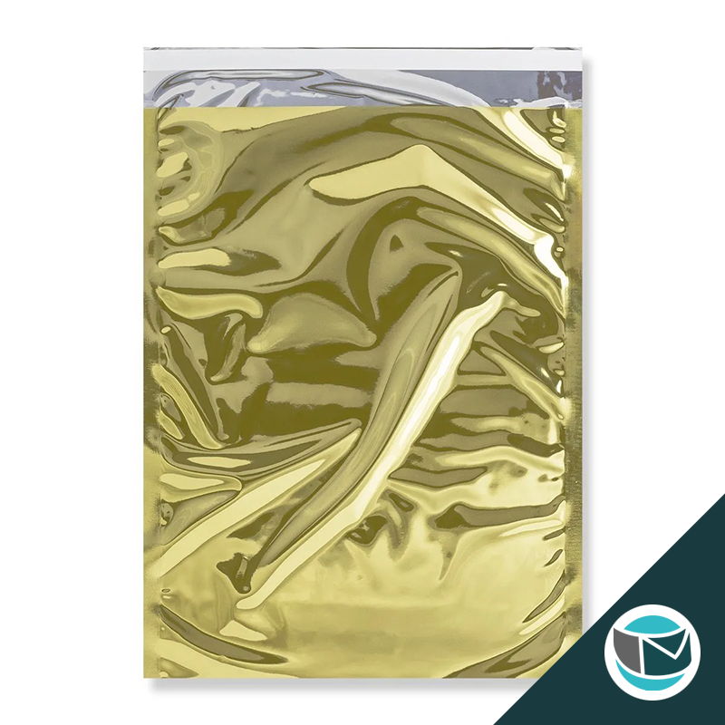 Metallic Folie Envelop (Glans) - 450x320 mm (C3) - Goud
