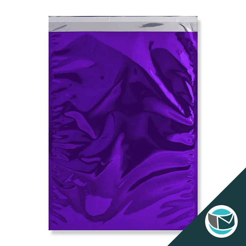 Metallic Folie Envelop (Glans) - 450x320 mm (C3) - Paars