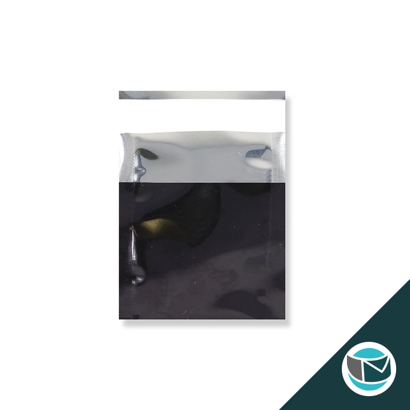 Metallic Folie Envelop (Glans) - 45x40 mm - Zwart