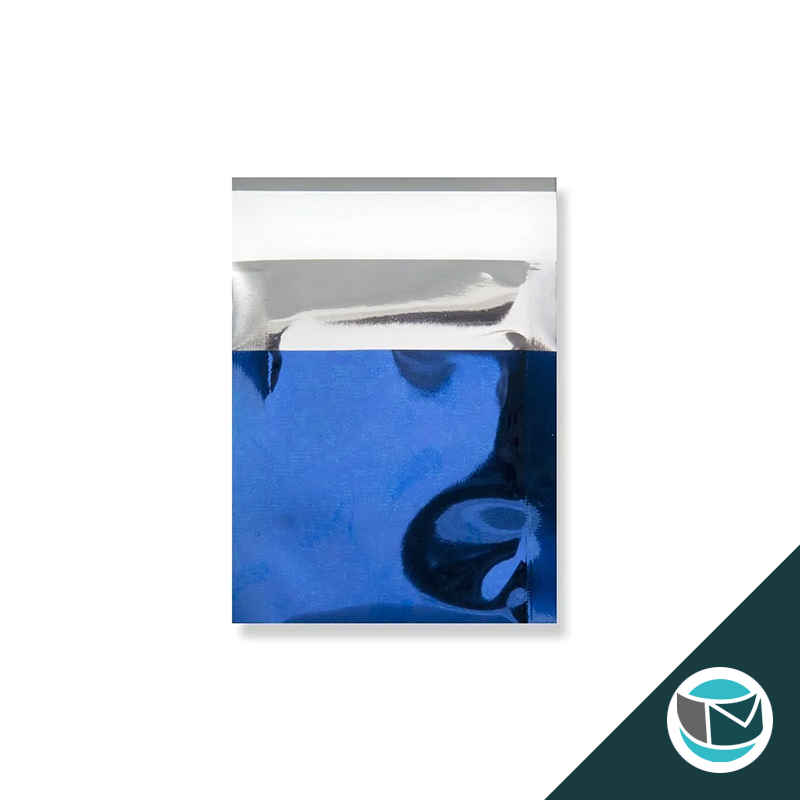 Metallic Folie Envelop (Glans) - 45x40 mm - Blauw