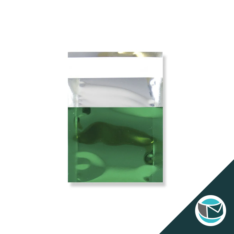 Metallic Folie Envelop (Glans) - 45x40 mm - Groen
