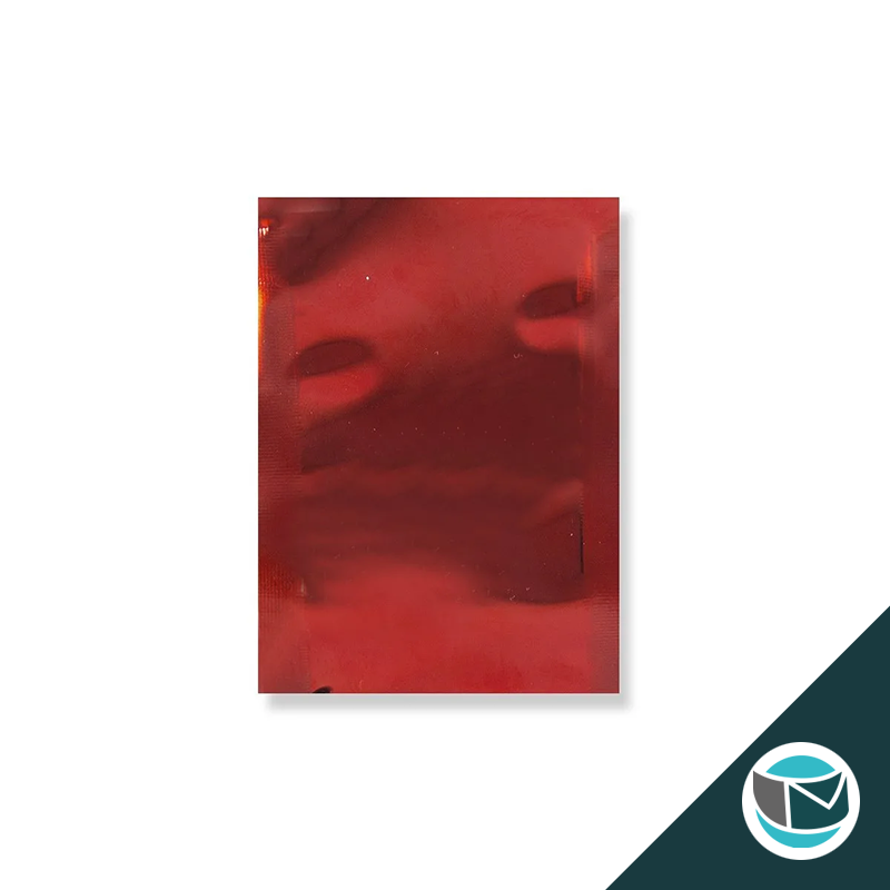 Metallic Folie Envelop (Glans) - 45x40 mm - Rood
