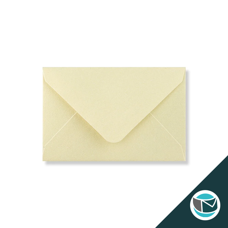 Parelmoer Envelop - 62x94 mm - Champagne Gegomd 120 grams