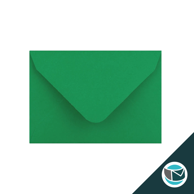 Gekleurde Premium Envelop - 65x94mm - Donkergroen