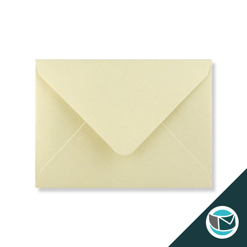 Parelmoer Envelop - 82x113 mm (C7) - Champagne Gegomd 120 grams
