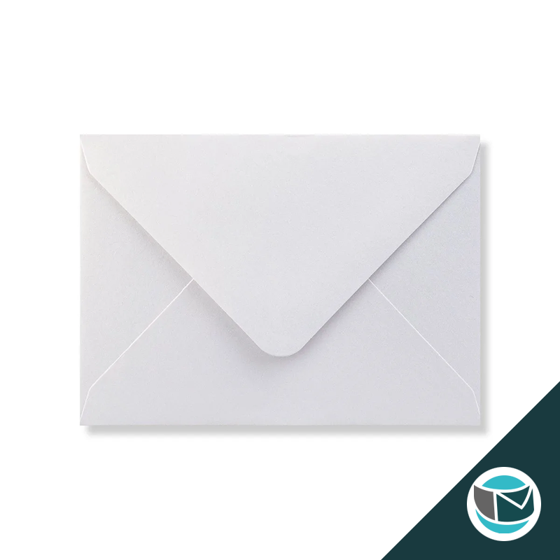 Parelmoer Envelop - 82x113 mm (C7)  - Wit Gegomd 120 grams