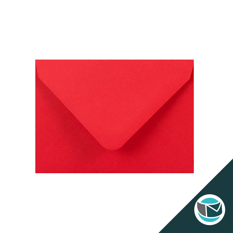 Gekleurde Premium Envelop - 82x113 mm (C7) - Rood