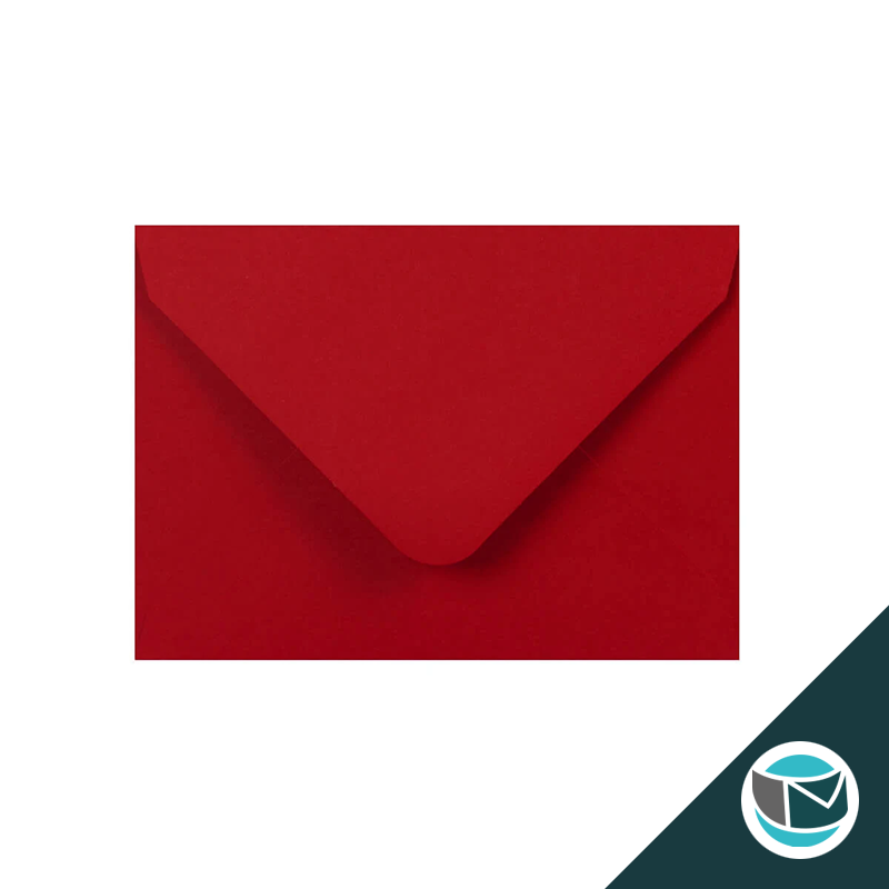 Gekleurde Premium Envelop - 82x113 mm (C7) - Donkerrood