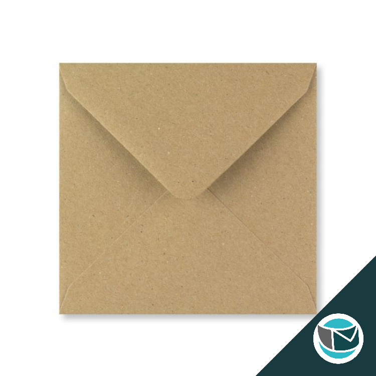 Gerecyclede Kraft Envelop - 116x116 mm