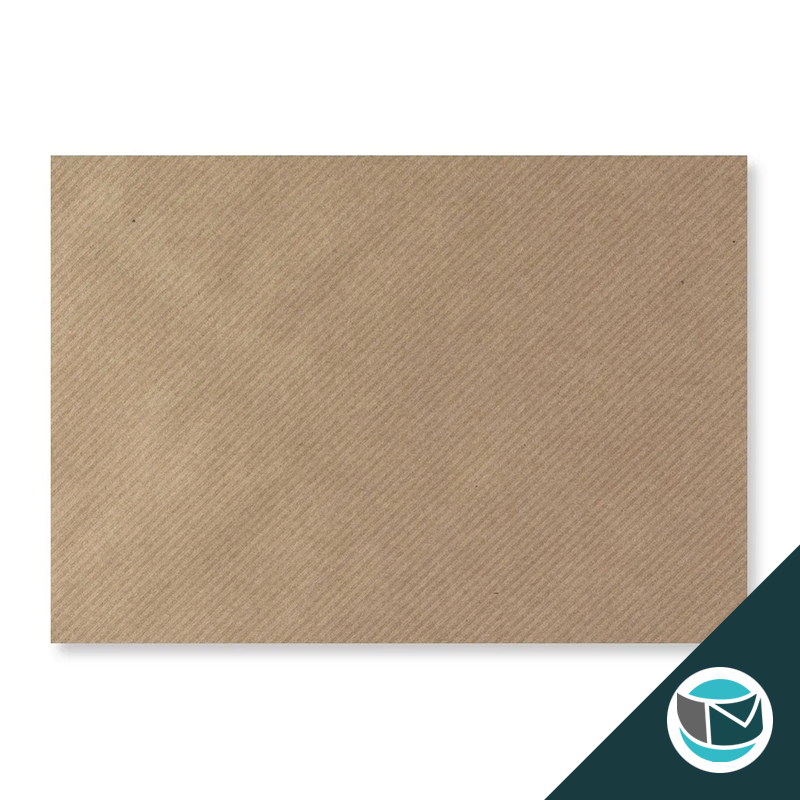 Gerecyclede Gestreepte Kraft Envelop - 162x229 mm (C5)