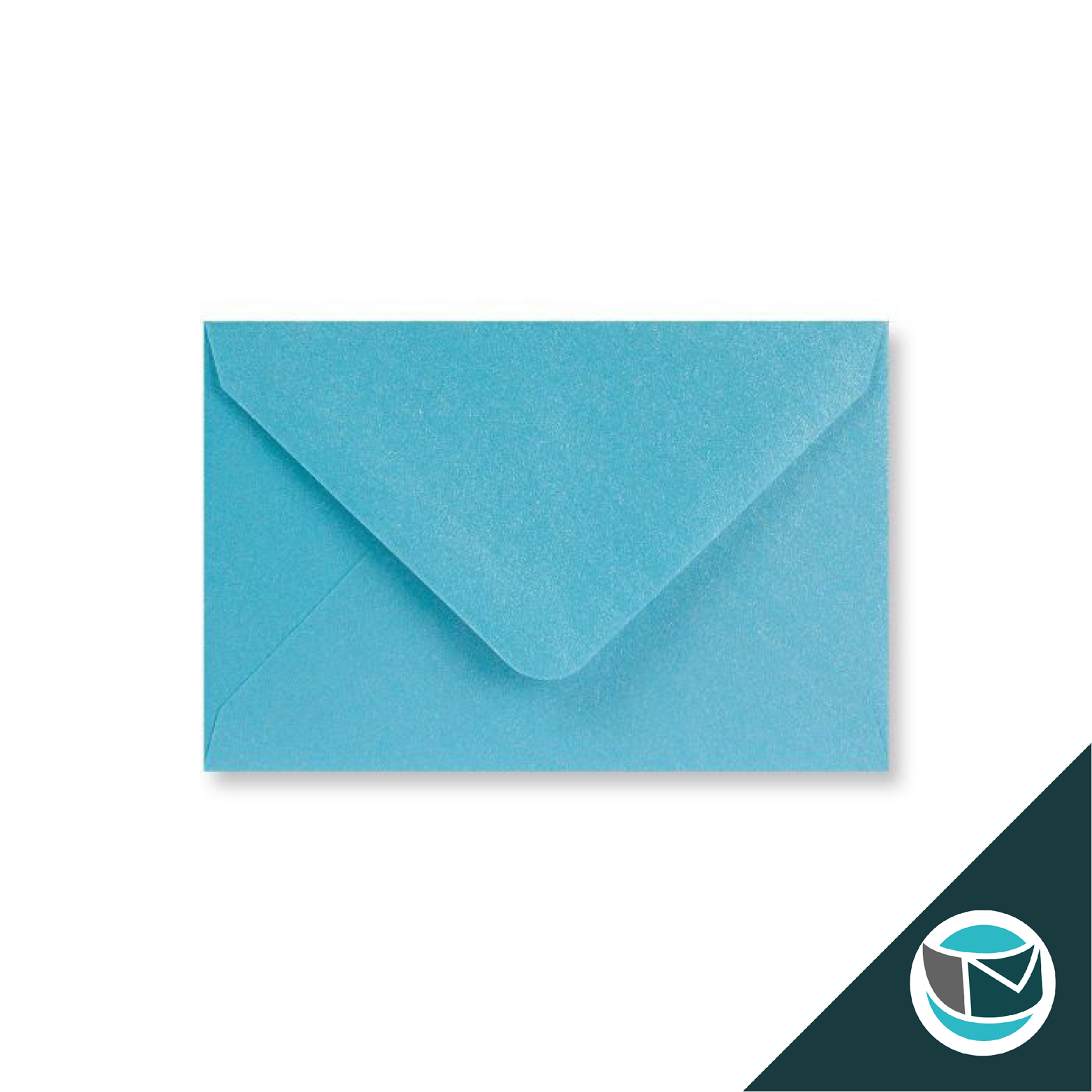 Parelmoer Envelop - 62x94 mm - Lichtblauw