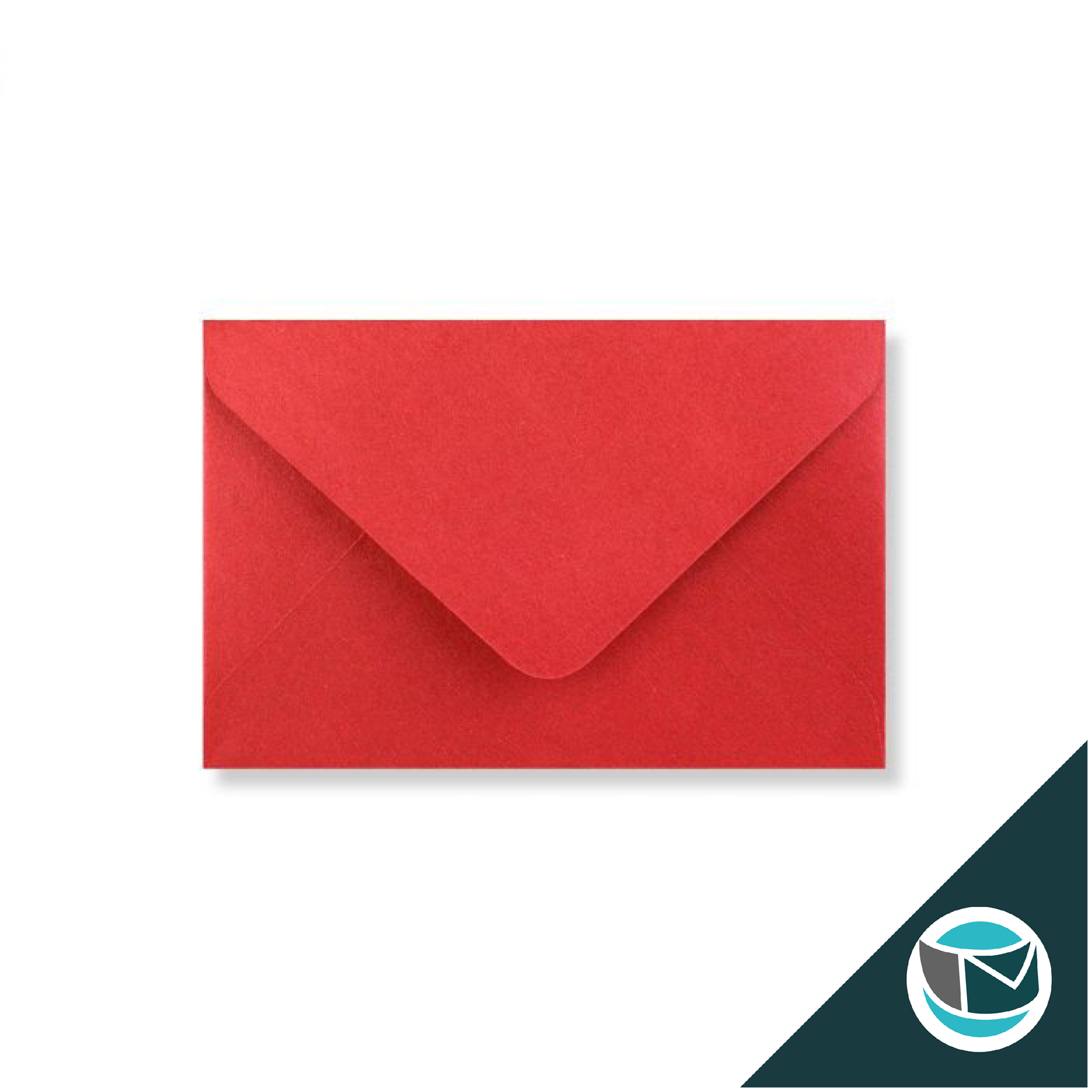 Parelmoer Envelop - 62x94 mm - Rood