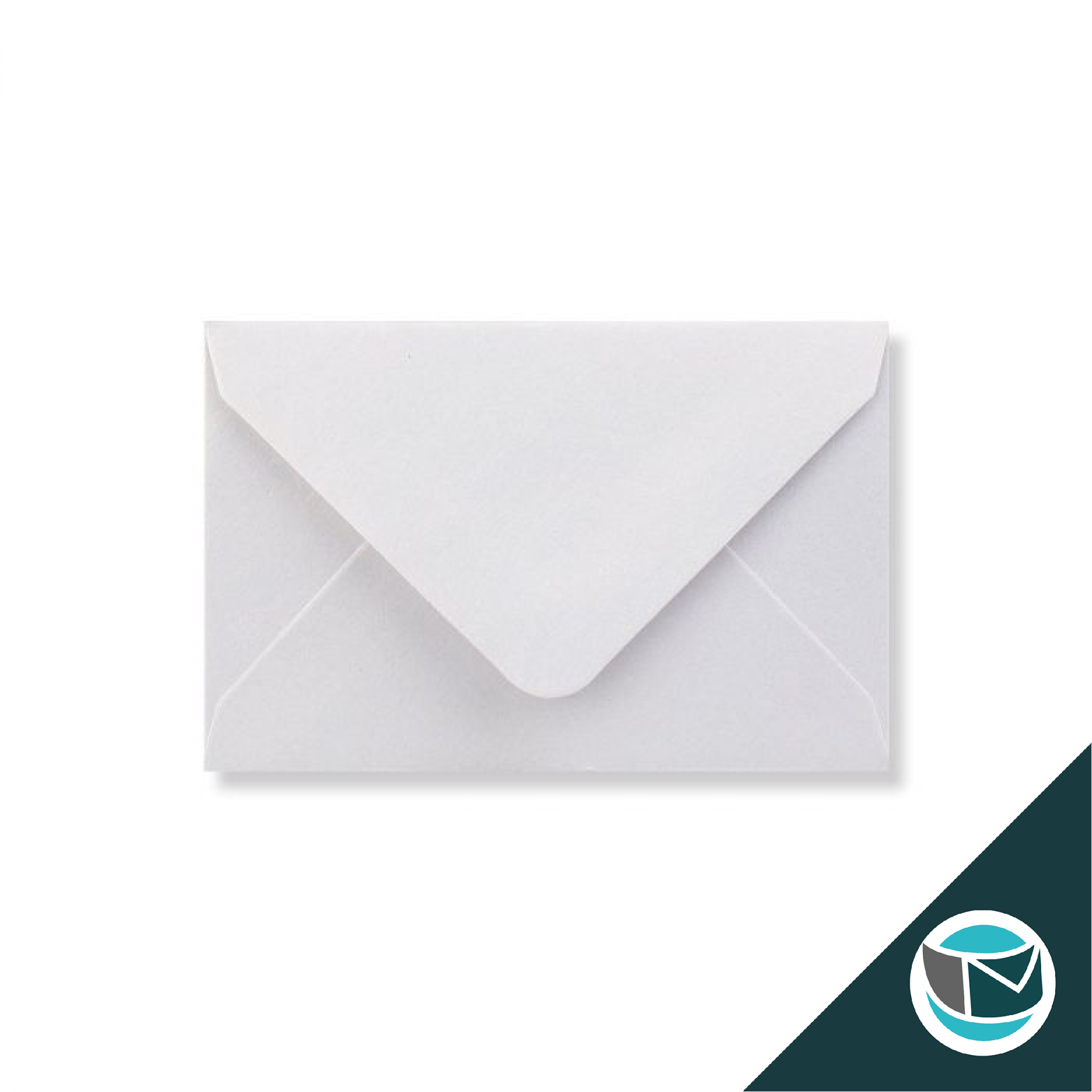 Parelmoer Envelop - 62x94 mm  - Wit