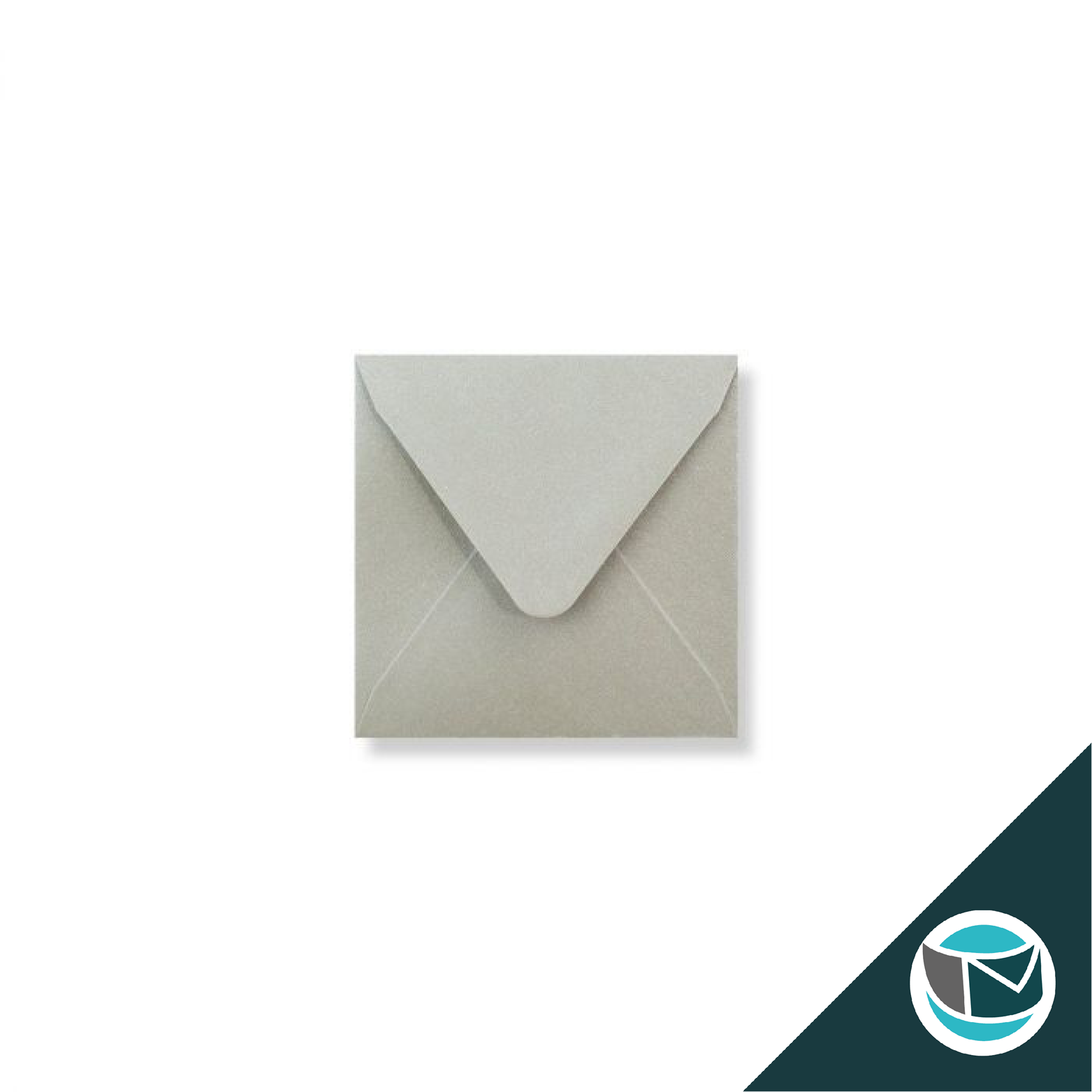 Parelmoer Envelop - 80x80 mm - Zilver