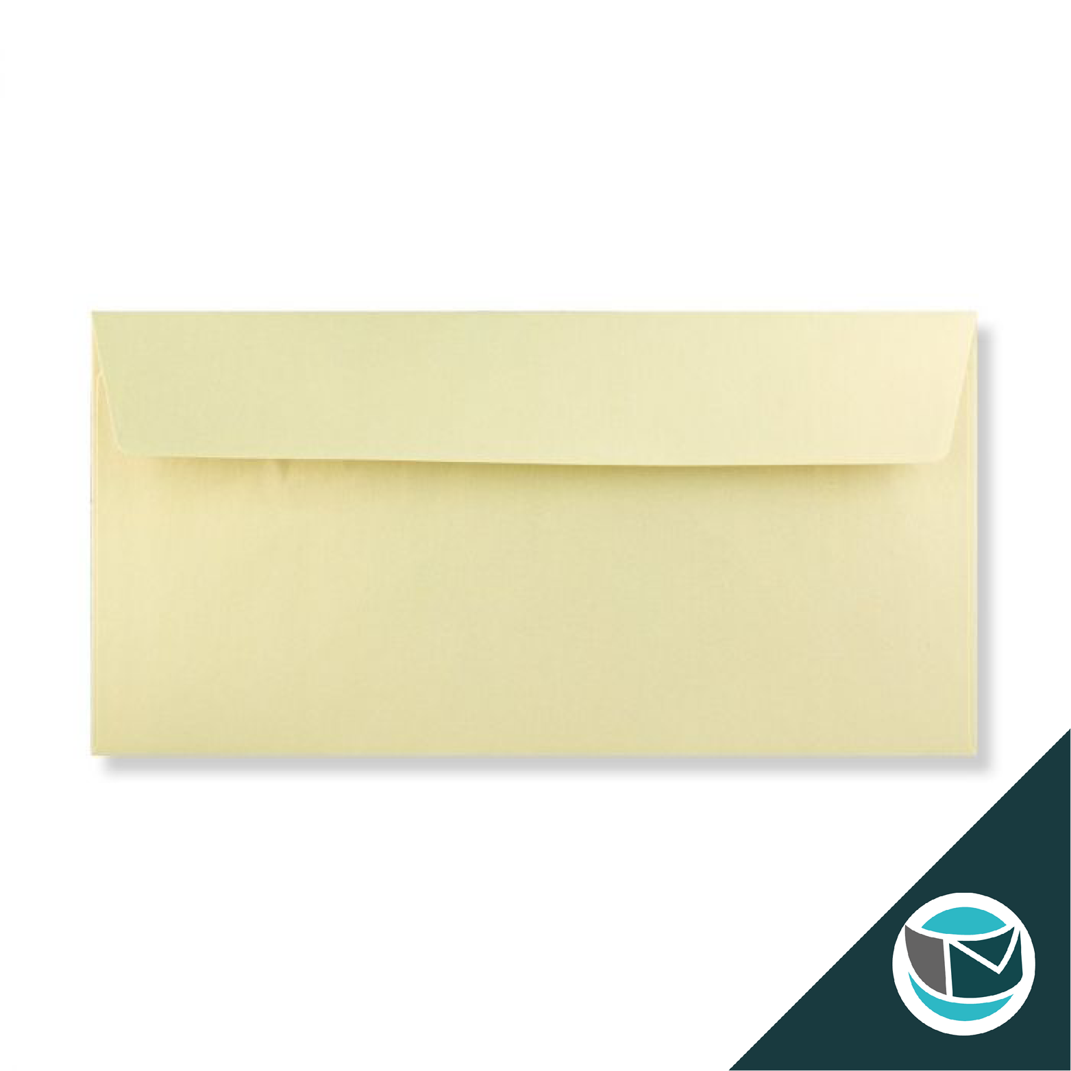 Parelmoer Envelop - 110x220 mm - Champagne Strip