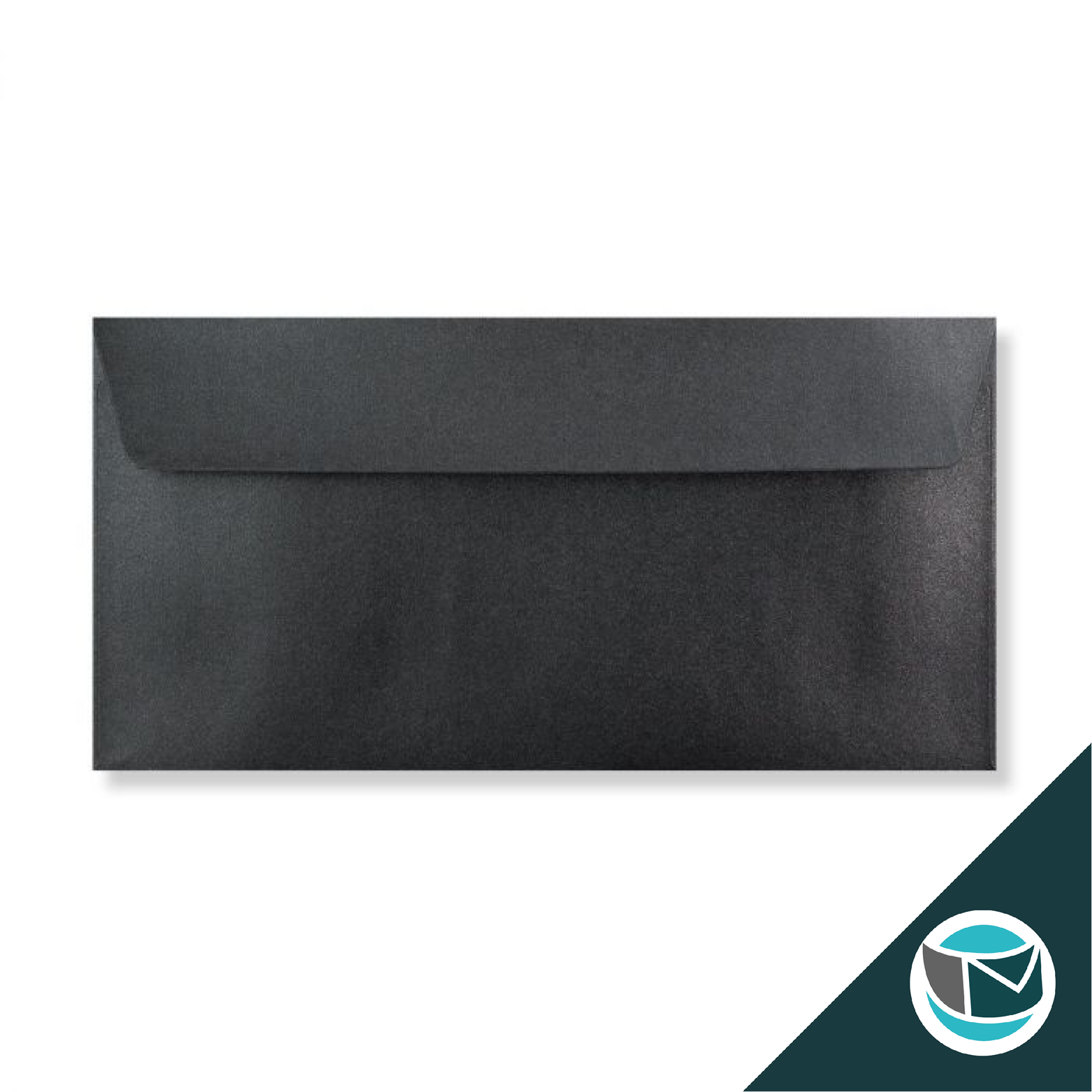 Parelmoer Envelop - 110x220 mm  - Donkergrijs Strip