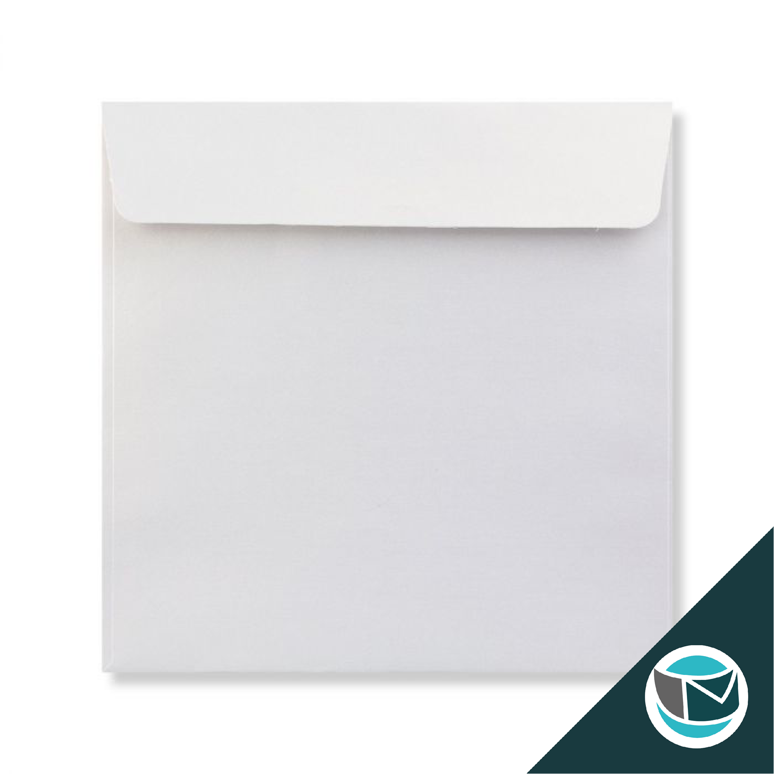 Parelmoer Envelop - 155x155 mm  - Wit