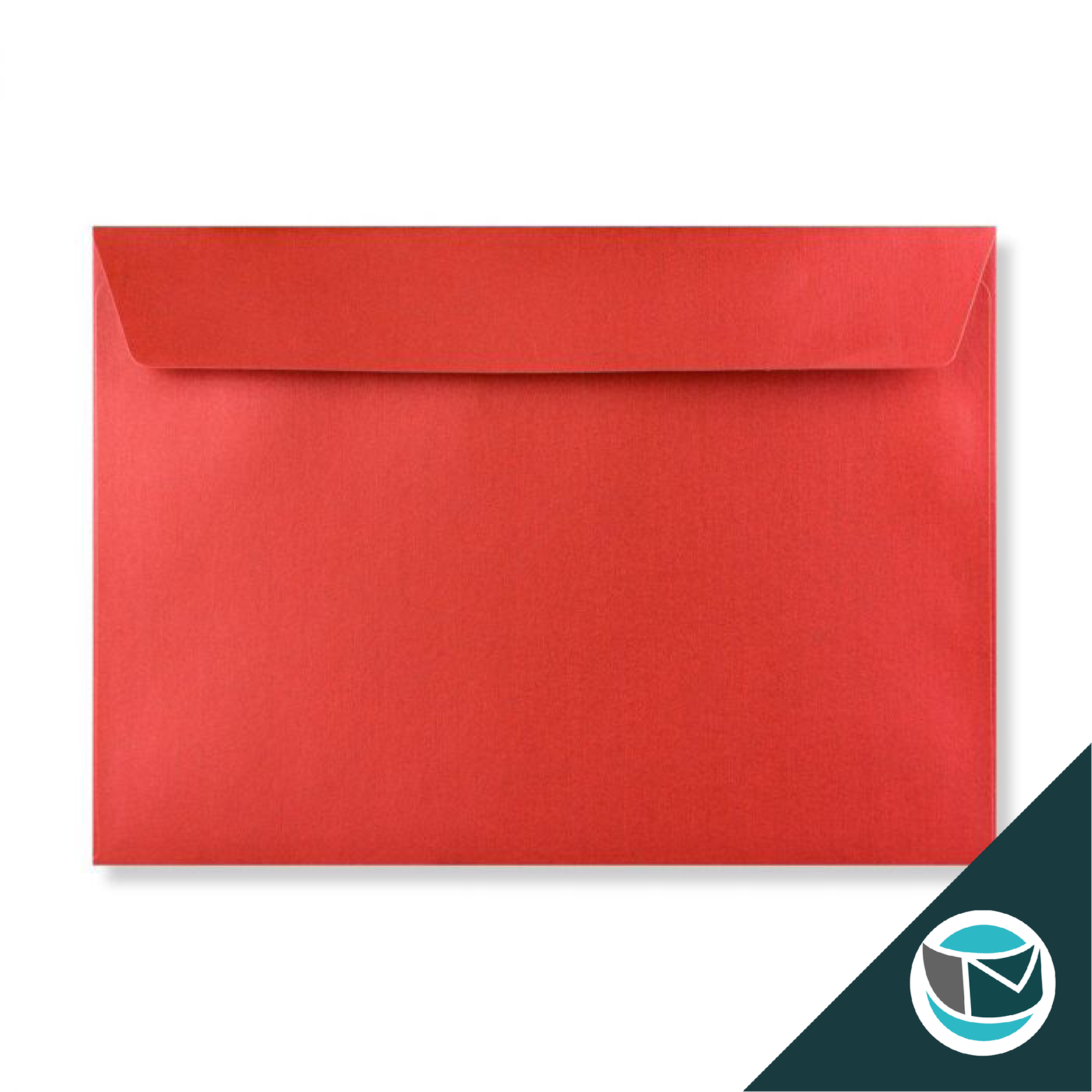 Parelmoer Envelop - 162x229 mm (C5) - Rood