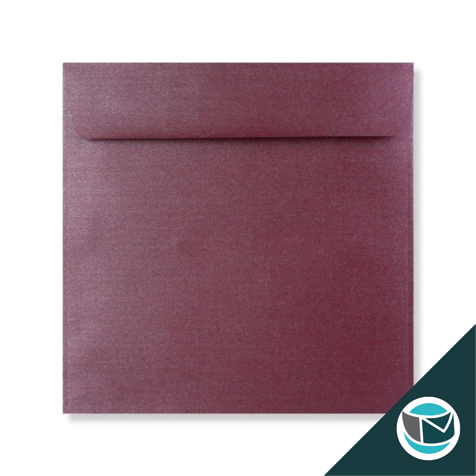Parelmoer Envelop - 170x170 mm - Paars  Strip
