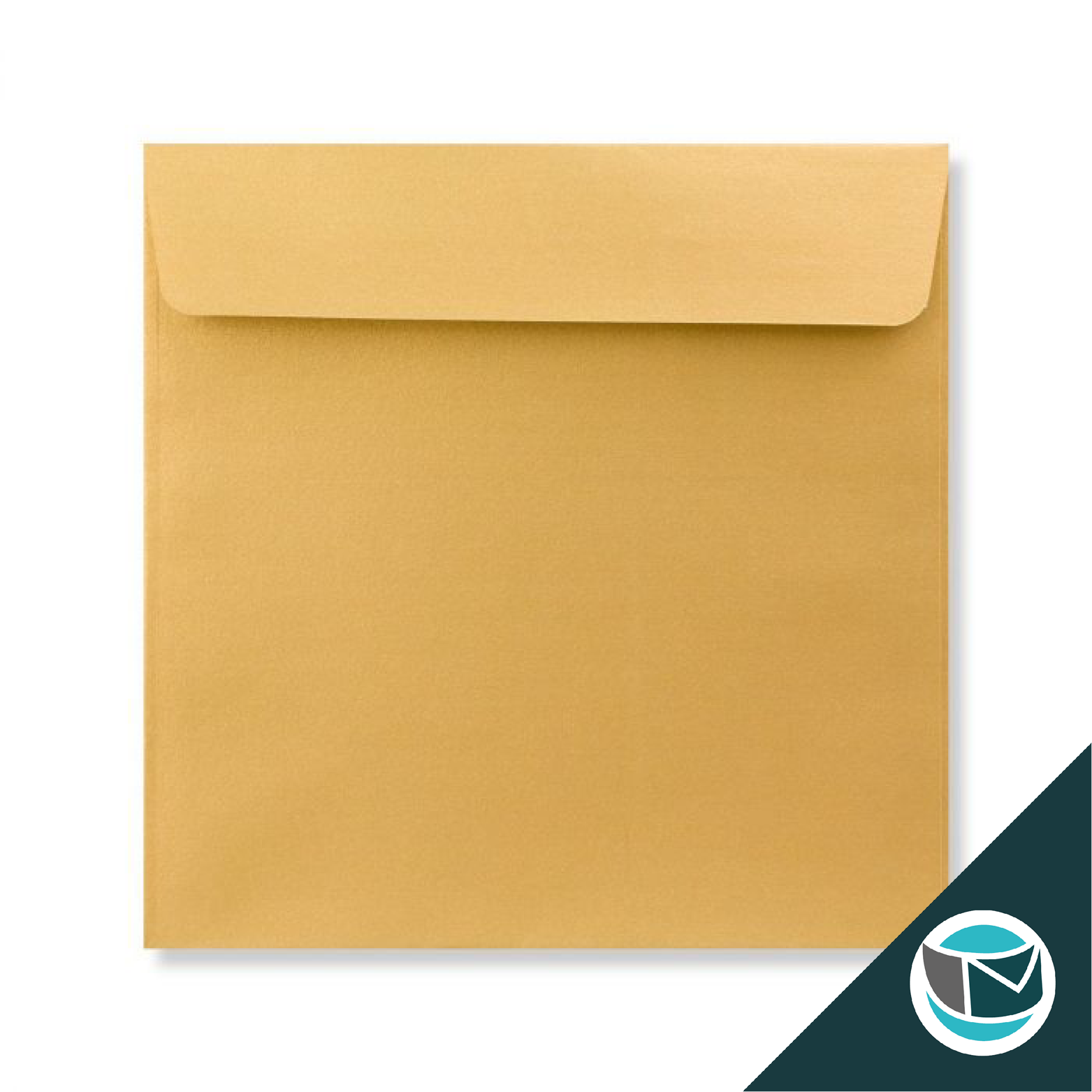 Parelmoer Envelop - 170x170 mm - Goud  Strip