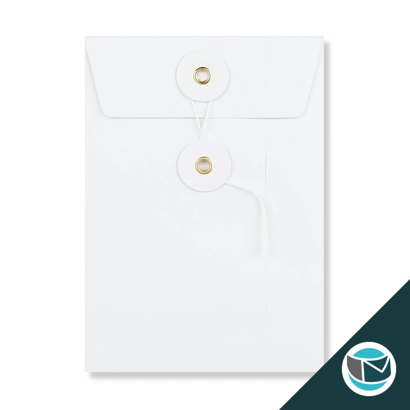 Envelop met Japanse Sluiting - 162x114 mm (C6) - Wit