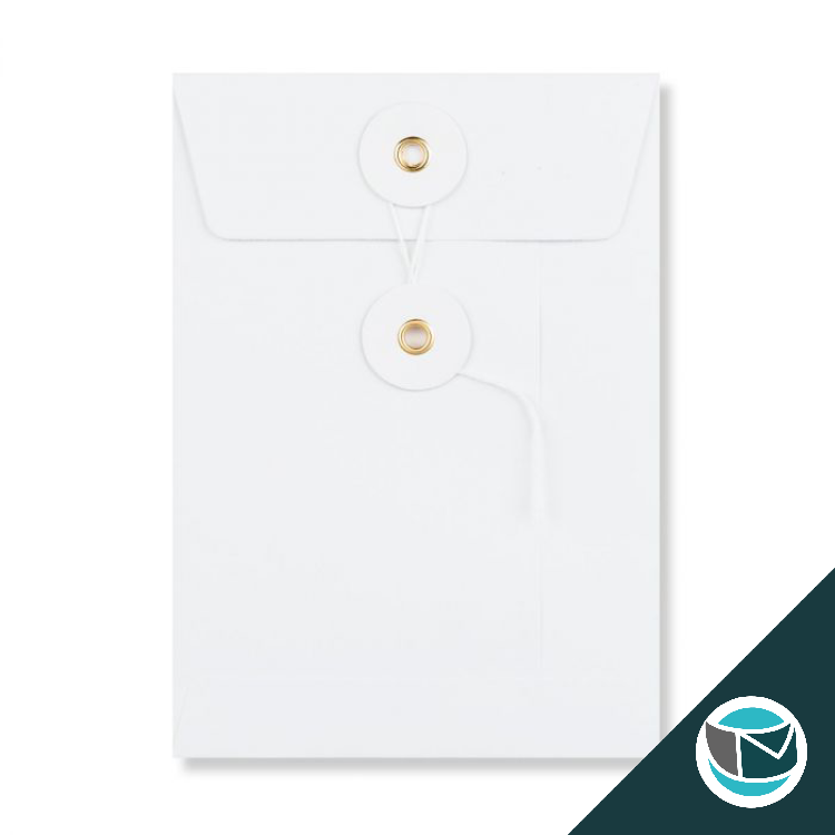 Envelop met Japanse Sluiting - 162x114 mm (C6) - Wit