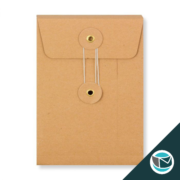 Envelop met Japanse Sluiting - 162x114 mm (C6) - Bruin