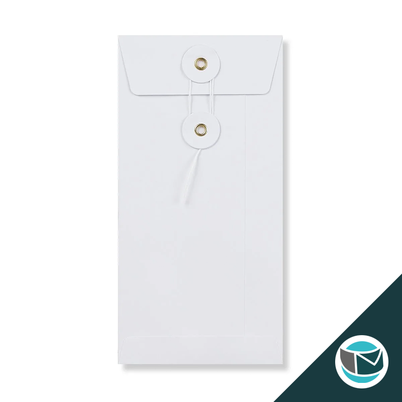 Envelop met Japanse Sluiting - 220x110 mm  - Wit