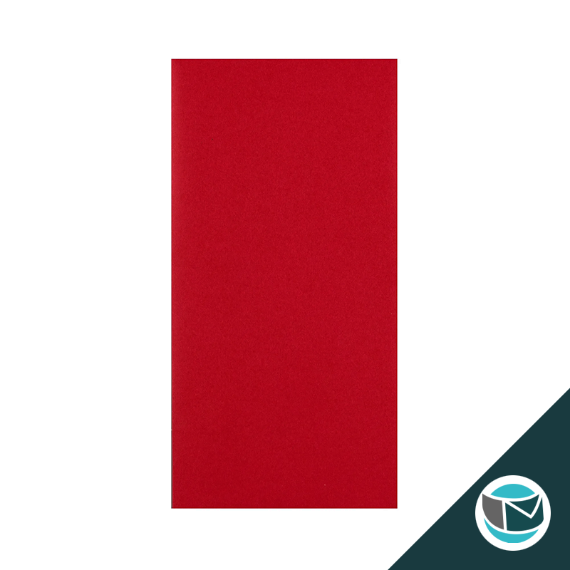 Envelop met Japanse Sluiting - 220x110x25 mm - Rood (incl. Zijvouw)