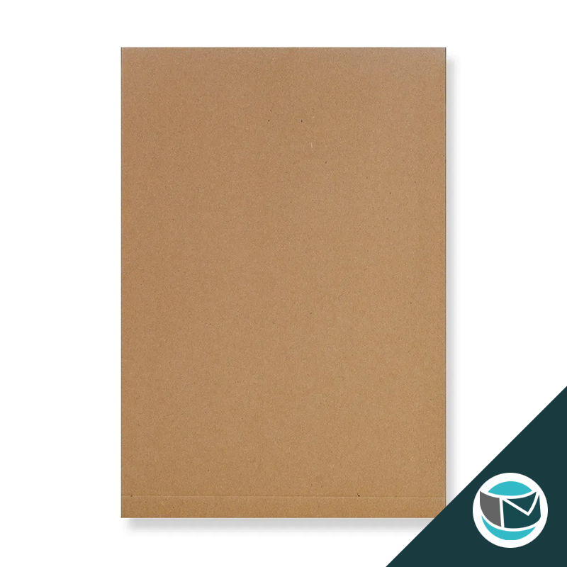Envelop met Japanse Sluiting - 229x162x25 mm (C5) - Bruin (incl. Zijvouw)