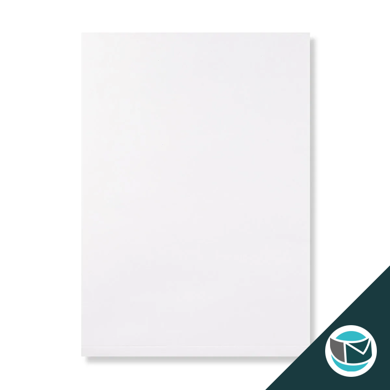 Envelop met Japanse Sluiting - 324x229x25 mm (C4) - Wit (incl. Zijvouw)