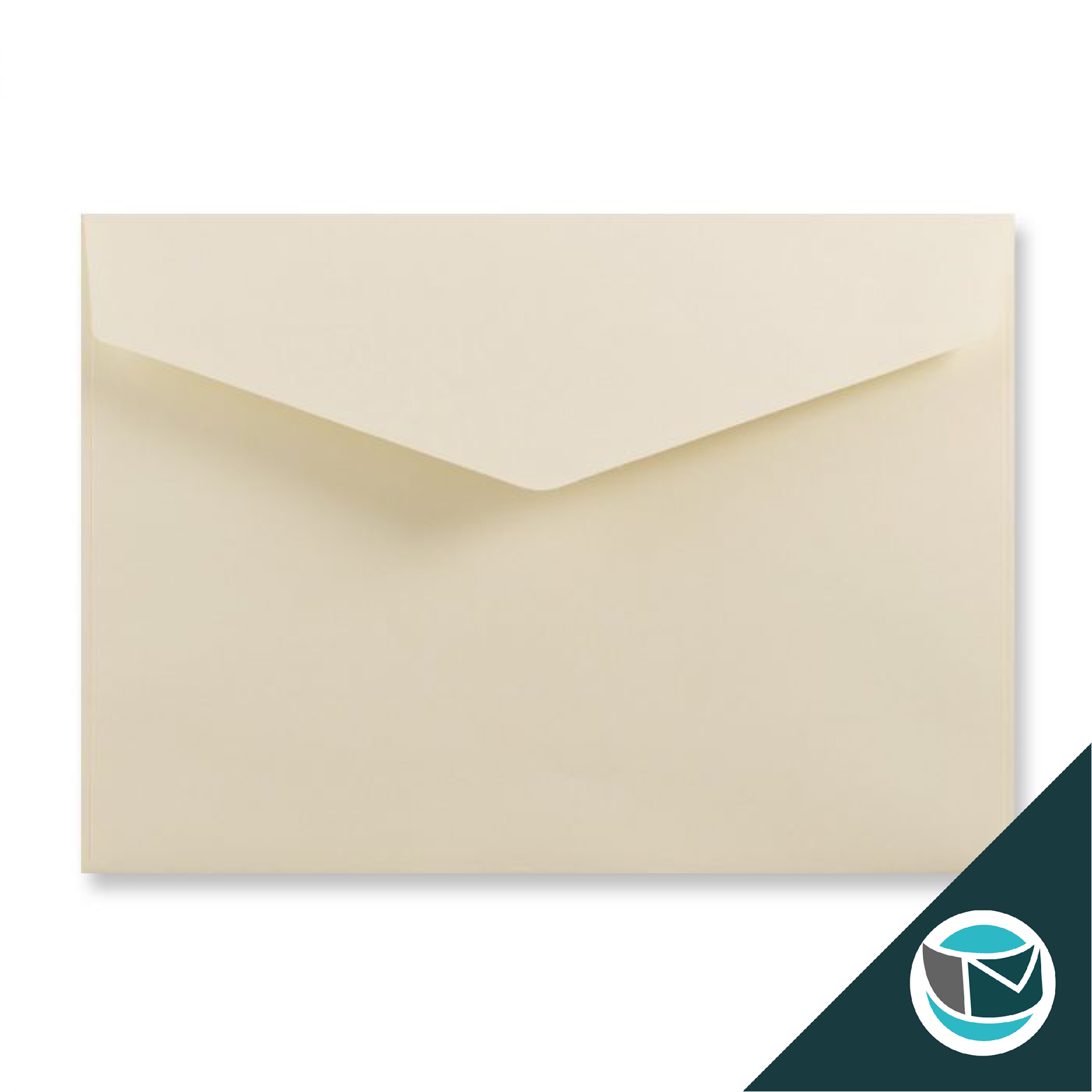 Wenskaart Envelop met Puntklep Strip - 162x229 mm (C5)  - Ivoor