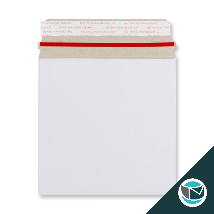 Kartonnen Duplex Enveloppen - 170x170 mm - Wit
