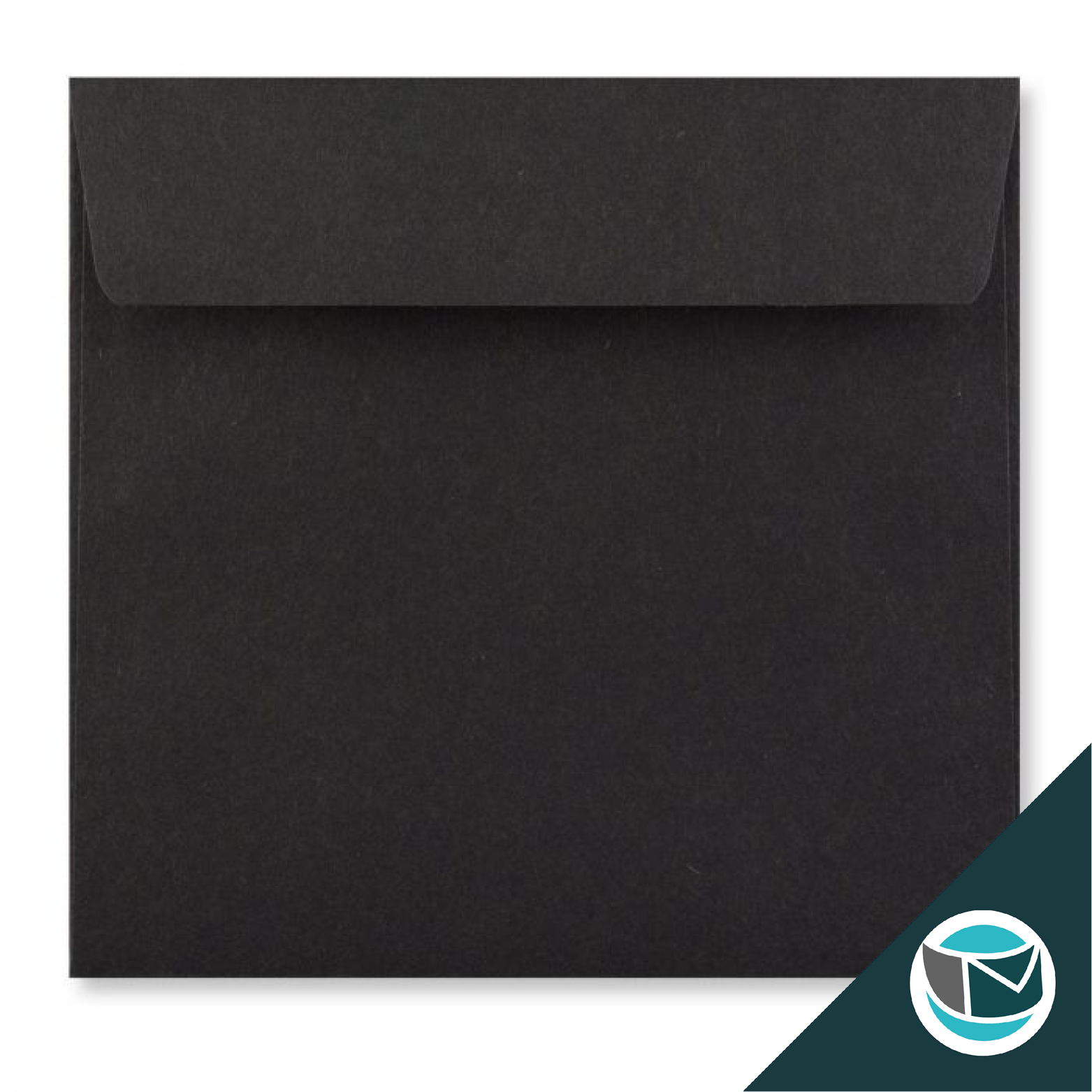 Gekleurde Envelop - 155x155 mm - Zwart