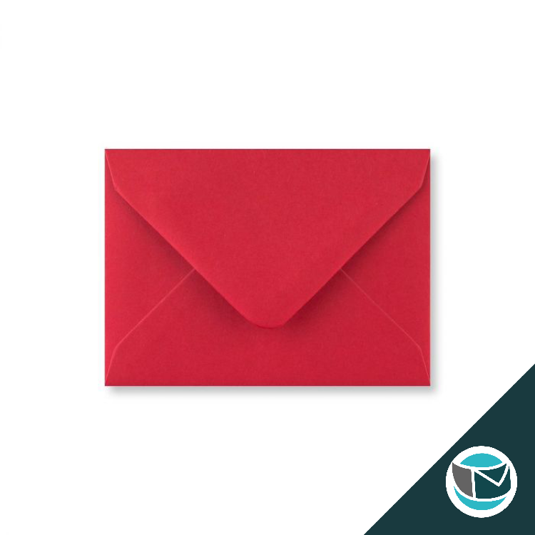 Gekleurde Envelop - 82x113 mm (C7) - Rood