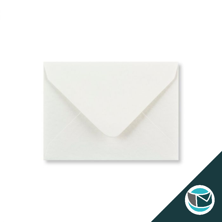Gekleurde Envelop - 62x94 mm - Wit Gehammerd