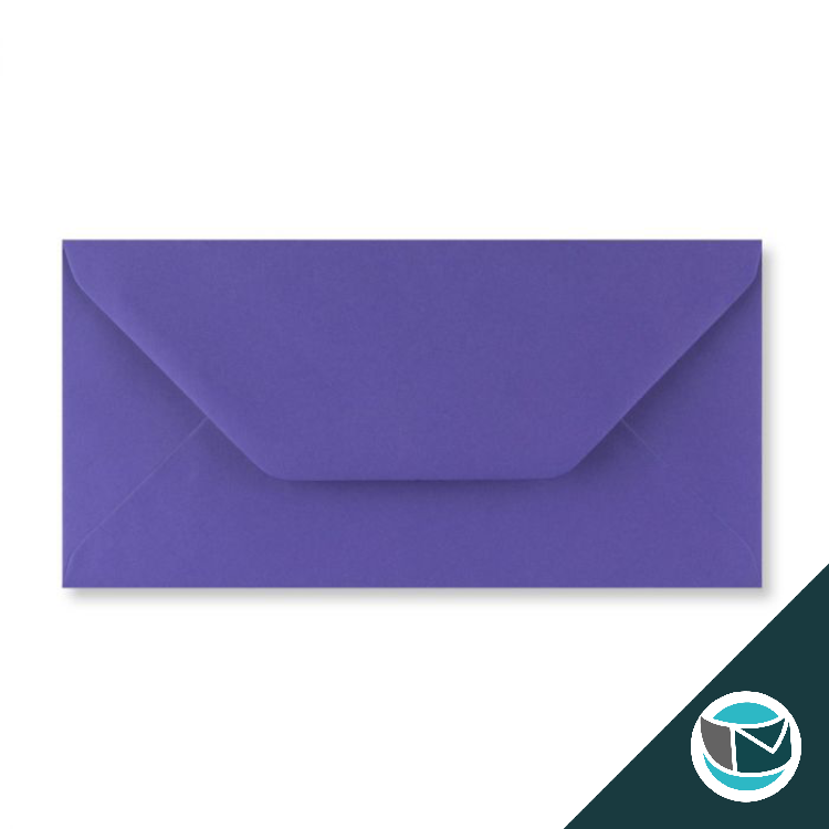 Gekleurde Envelop - 110x220 mm ea5/6  - Iris Blauw