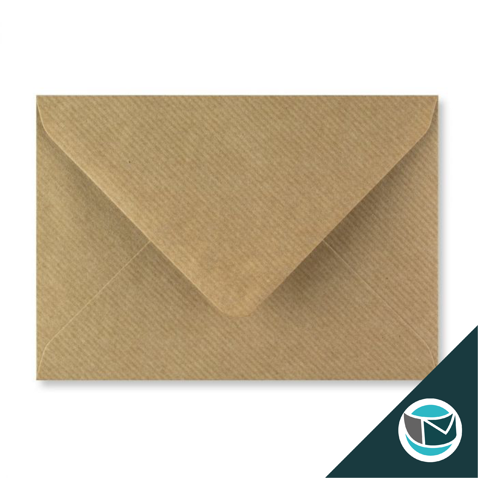 Gekleurde Envelop - 114x162 mm (C6) - Bruin Gestreept