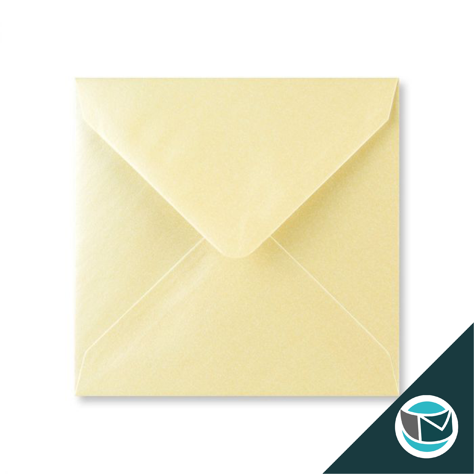 Gekleurde Envelop - 130x130 mm - Champagne